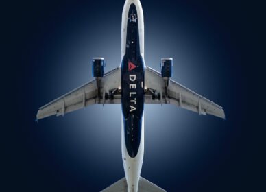 Delta Air Lines A320 Underbelly Artistic Photo